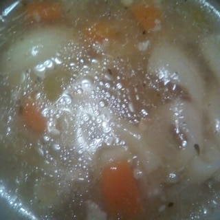 マカロニ野菜スープ